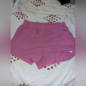 Target brand ‘JoyLab’ large black shorts and large pink shorts.